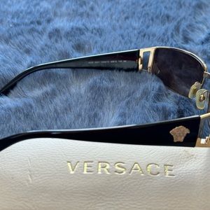 Versace sunglasses with case and cleaning towel